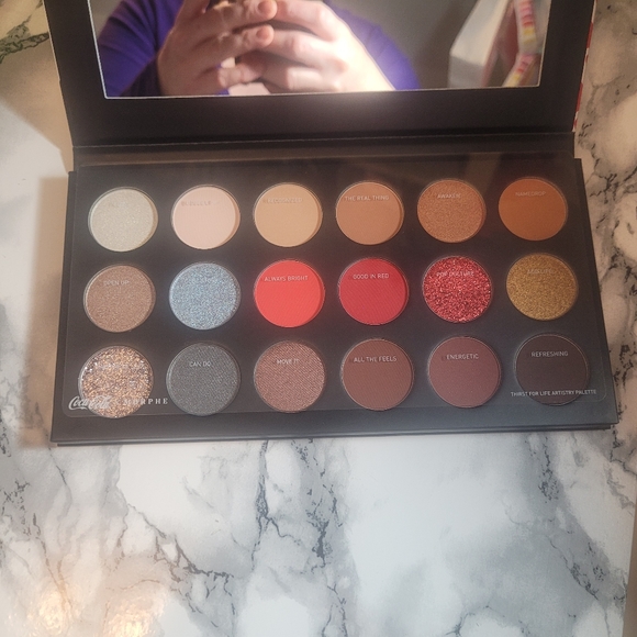 Morphe Coca Cola Thirst For Life Artistry Palette eyeshadow bnib limited edition - Picture 8 of 9